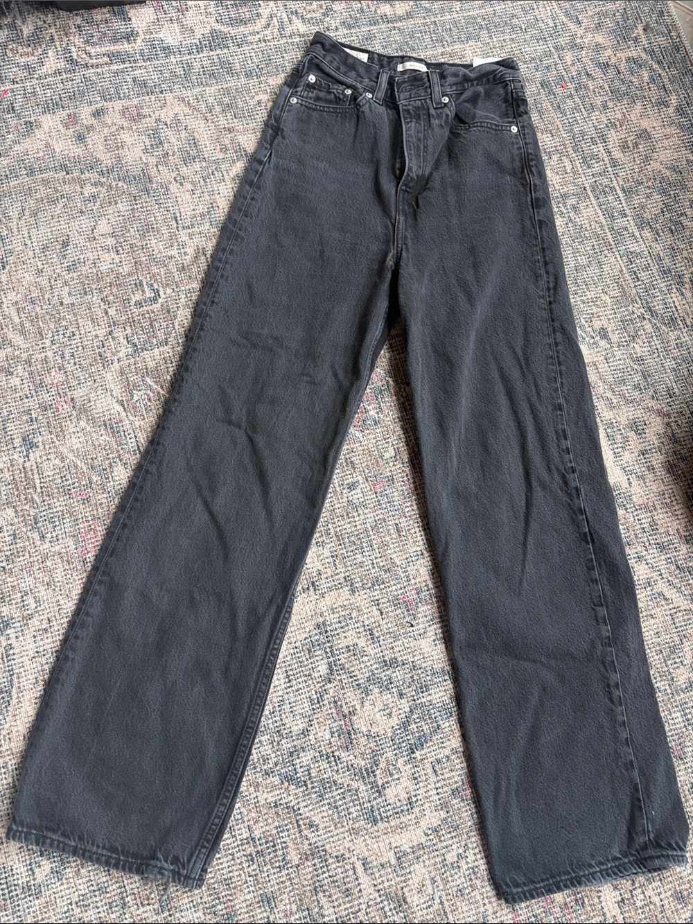 Women’s Levi’s  Black Straight-Leg Jeans